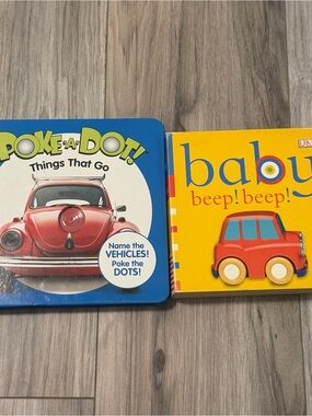 “Poke-A-Dot! Things That Go” & “baby beep! beep!” Children’s book set of 2